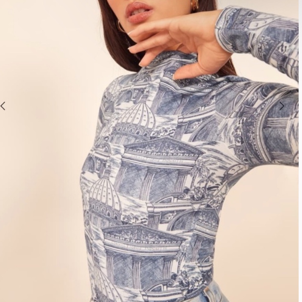 Reformation Bailey Top in Romanesque